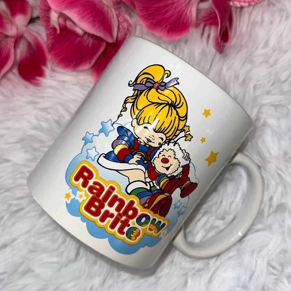 Rainbow Brite Silver Buffalo‎ Ceramic Coffee Mug White Retro 80s Hallmark Twink